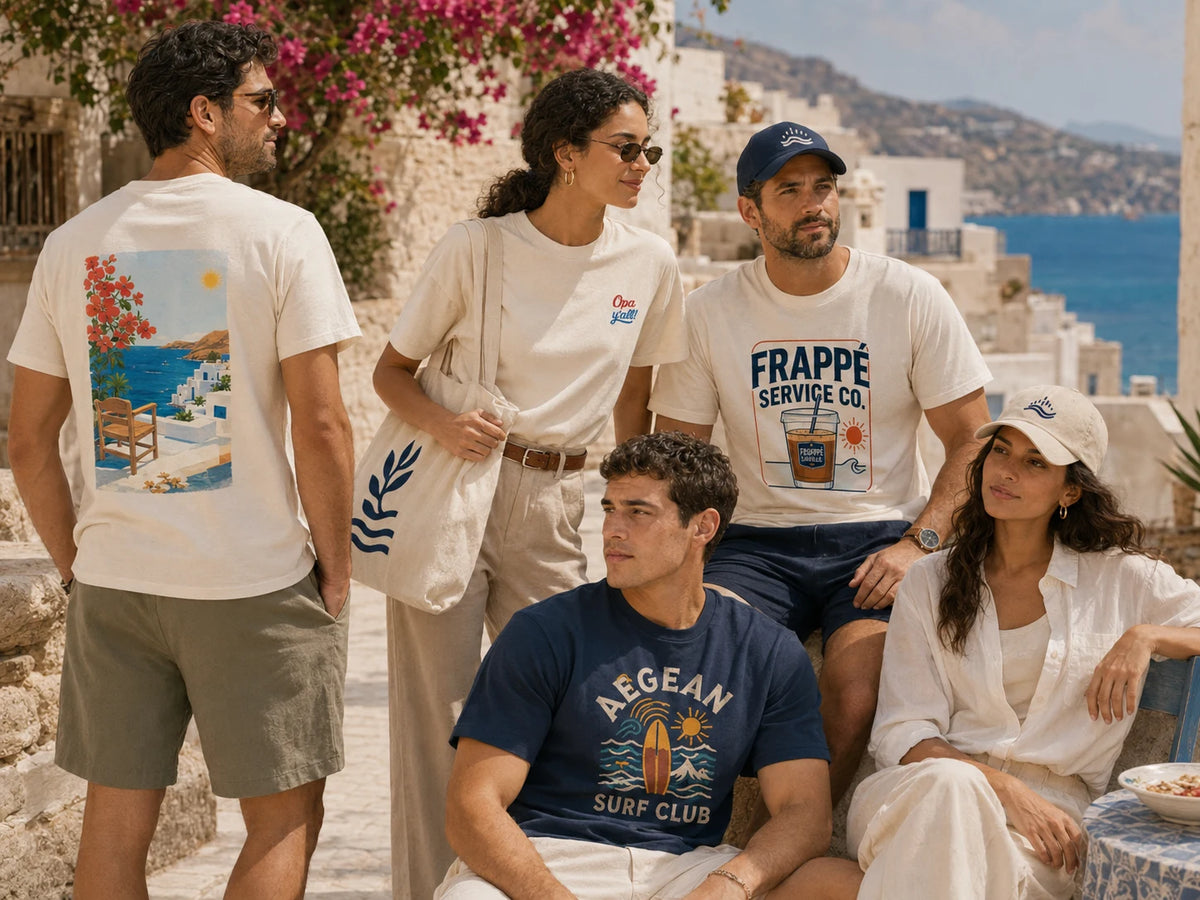 ToldPrint best selling Mediterranean graphic apparel and accessories
