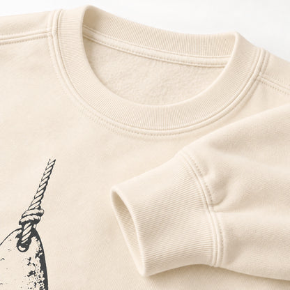 Ivory Skandalopetra Comfort Colors 1466 crewneck neckline ribbing and cuff fabric detail