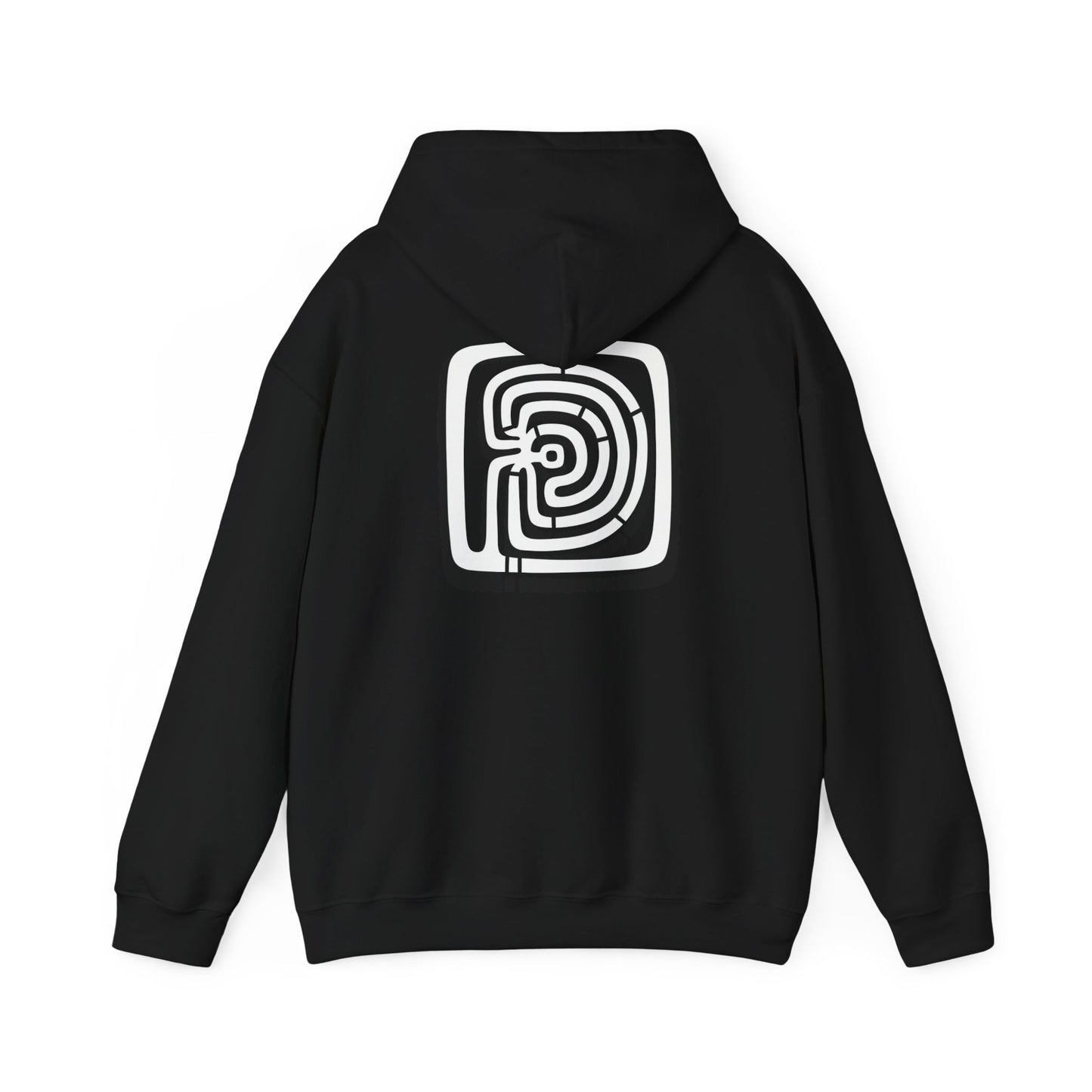 Labyrinth Hoodie – Unisex Minoan Sweatshirt with Custom Monogram & Back Text