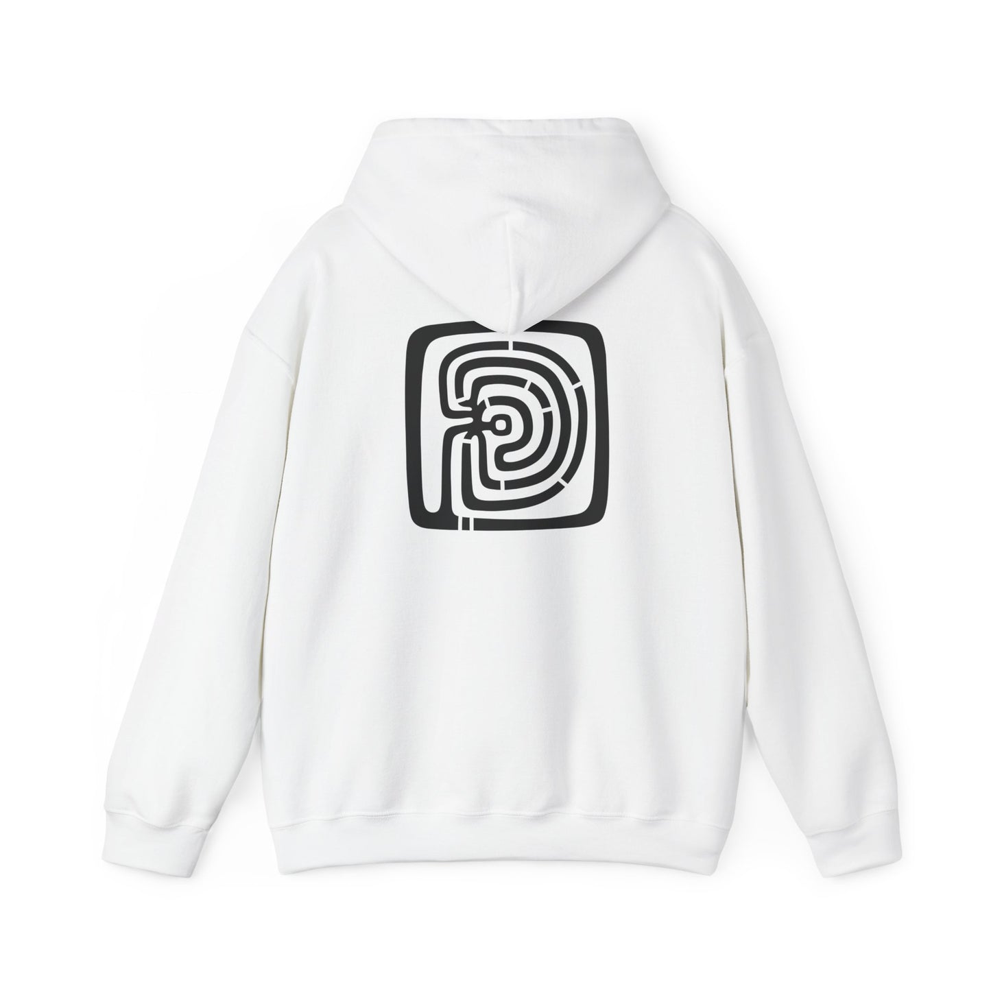 Labyrinth Hoodie – Unisex Minoan Sweatshirt with Custom Monogram & Back Text