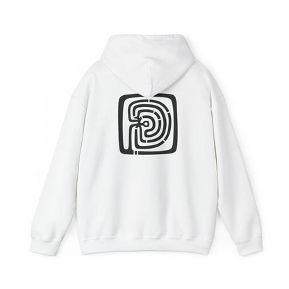 Labyrinth Hoodie – Unisex Minoan Sweatshirt with Custom Monogram & Back Text