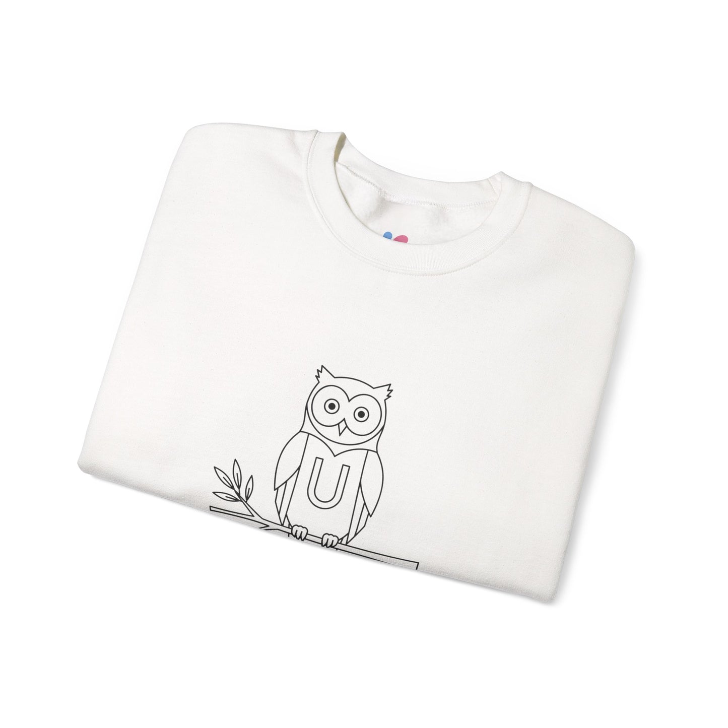 Owl-Themed Unisex Sweatshirt – Cozy Fall Crewneck, Nature Lover Pullover, Relaxed Fit Everyday Apparel