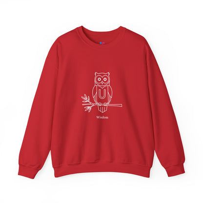 Owl-Themed Unisex Sweatshirt – Cozy Fall Crewneck, Nature Lover Pullover, Relaxed Fit Everyday Apparel