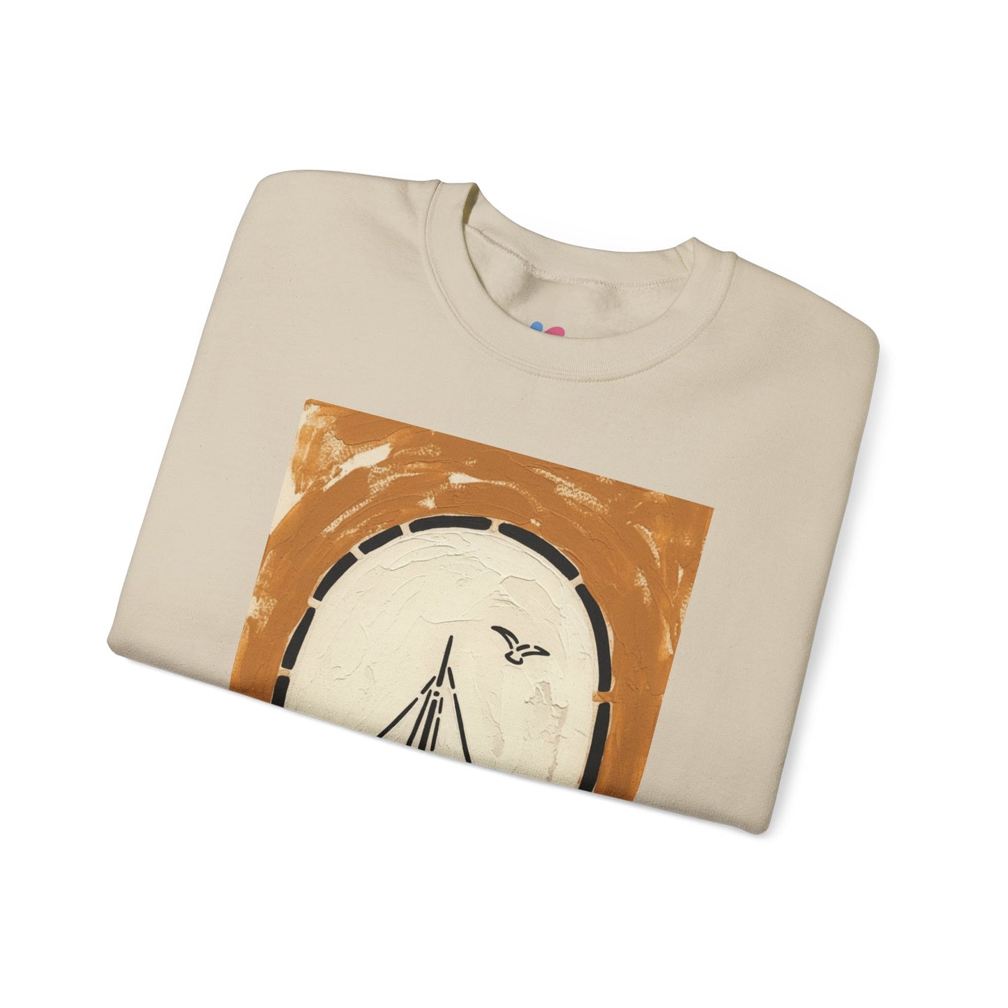 Vintage Nautical Sweatshirt Safe Passage | Unisex Cozy Crewneck Pullover