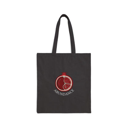 Pomegranate of Abundance Cotton Canvas Tote Bag – Eco-Friendly Shopping Bag, Reusable Grocery & Beach Tote