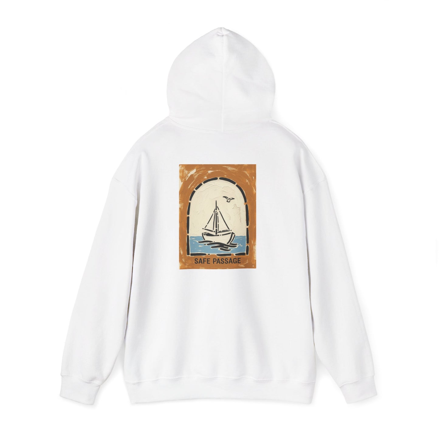 Safe Passage Hoodie - Unisex Sailing Sweatshirt, Nautical Travel Gift