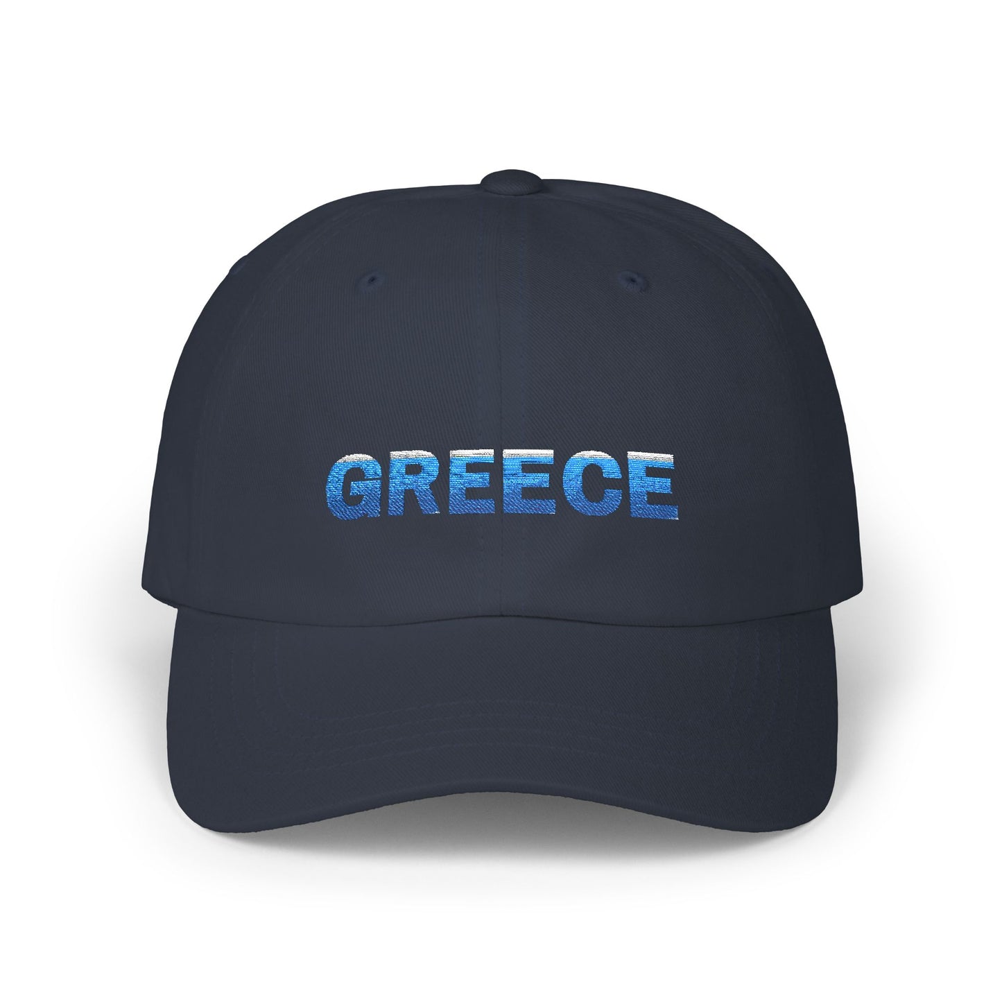 Greece Classic Dad Cap – Embroidered Cotton Travel Hat, Adjustable Summer Cap, Casual Unisex Outdoor Style