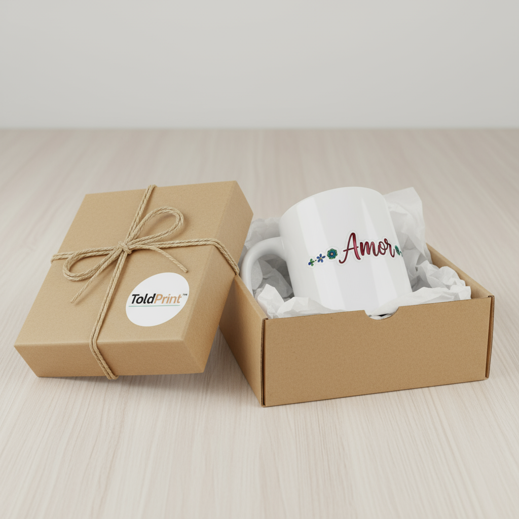 Floral Love Mug 11oz – Ceramic Coffee Cup with “Amor” Design, Inspirational Spanish Word Drinkware