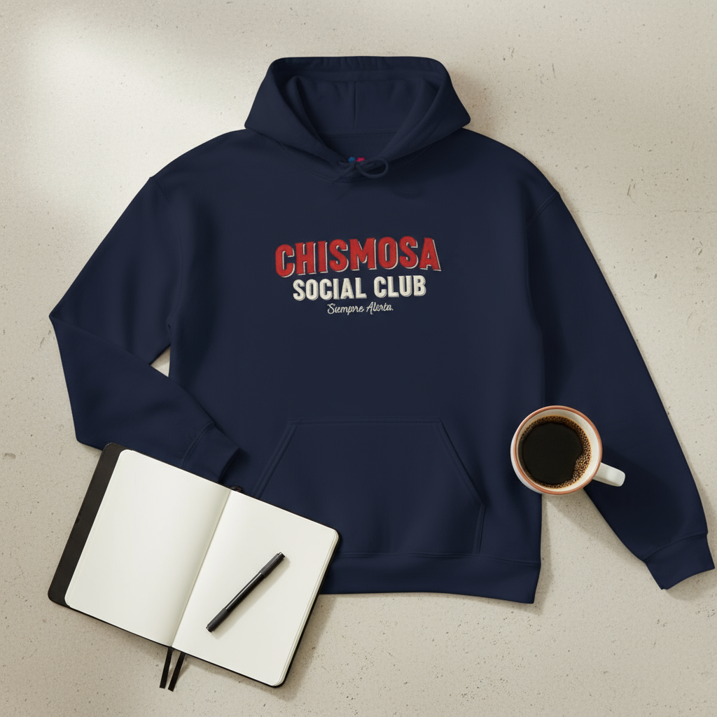 Chismosa Social Club Hoodie – Cozy Unisex Hispanic Heritage Sweatshirt