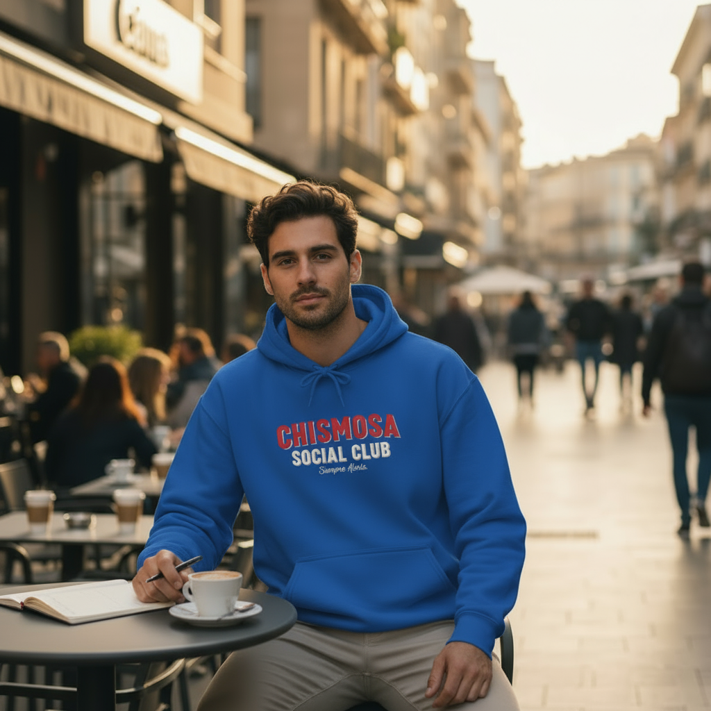 Chismosa Social Club Hoodie – Cozy Unisex Hispanic Heritage Sweatshirt