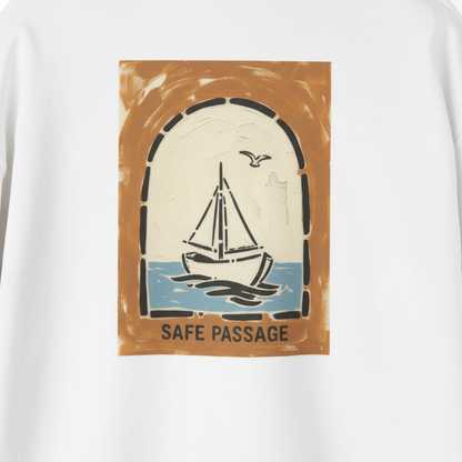 Safe Passage Hoodie - Unisex Sailing Sweatshirt, Nautical Travel Gift