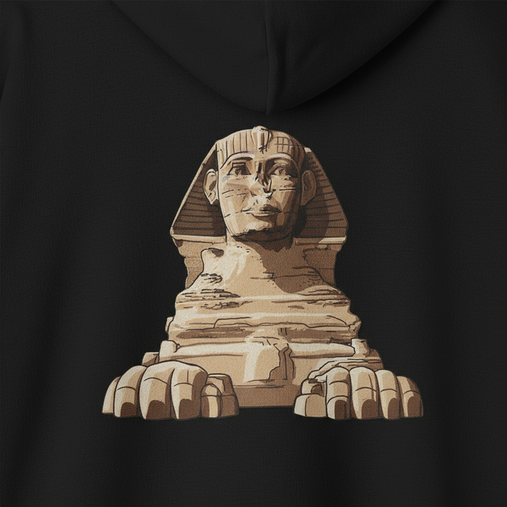Egyptian Sphinx Hoodie – Unisex Mythology Sweatshirt, Ancient History Streetwear
