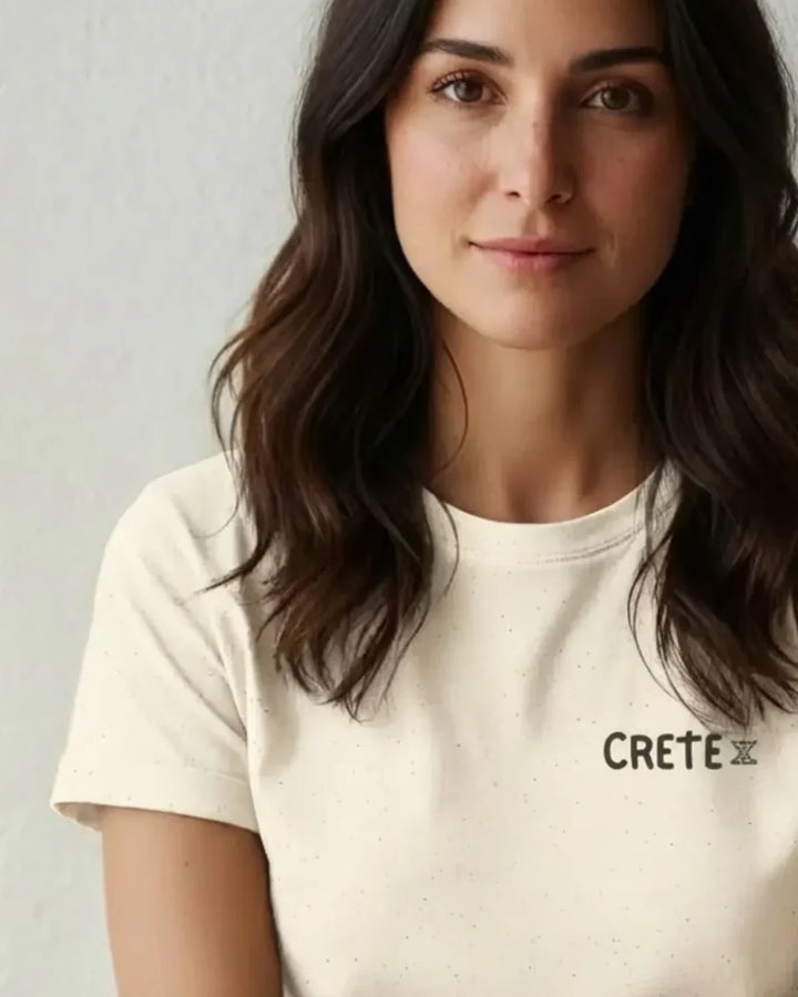 Crete Map T-Shirt, Minimal Island Design, Greece Travel Shirt, Unisex Summer Apparel, ToldPrint Mediterranean graphic t-shirt