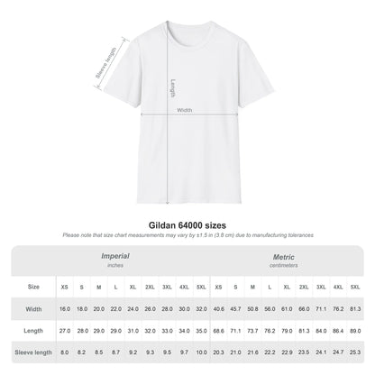 Size chart of a white short-sleeve t-shirt with a dark brown graphic print on the front reading 'GREEK COFFEE CLUB' with a coffee pot illustration and 'Slow Mornings Division' underneath, shown on a light gray background.