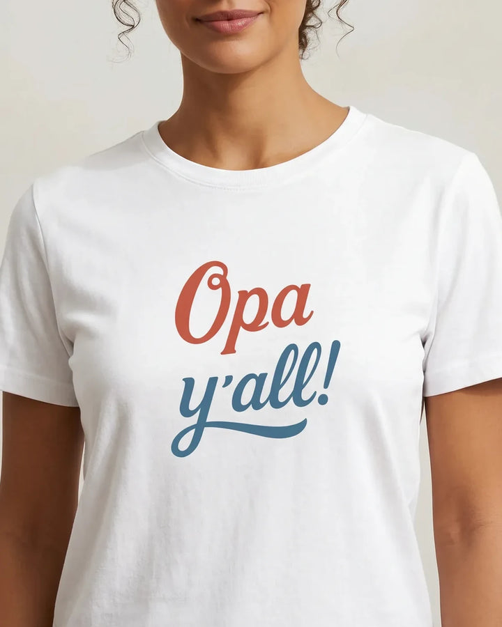Opa Y'all Greek Summer T-Shirt, ToldPrint Mediterranean graphic t-shirt