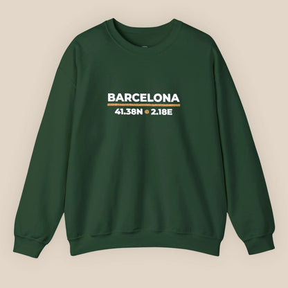 Barcelona Coordinates Night Sweatshirt
