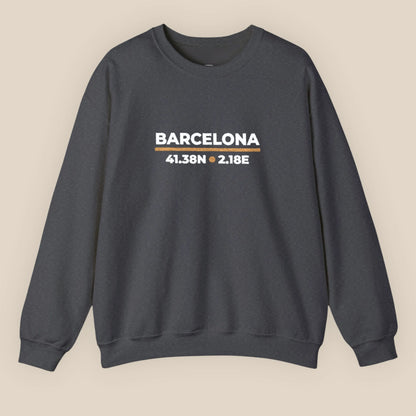 Barcelona Coordinates Night Sweatshirt