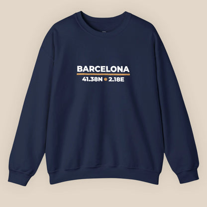Barcelona Coordinates Night Sweatshirt