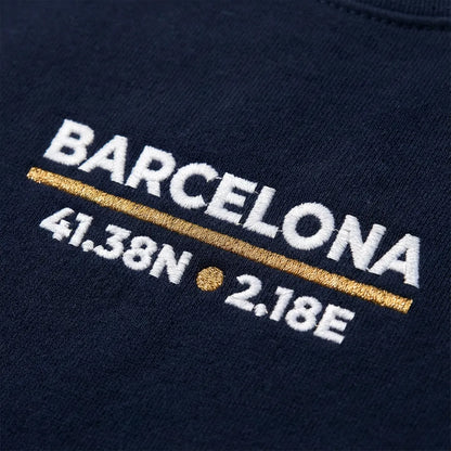 Barcelona Coordinates Night Sweatshirt