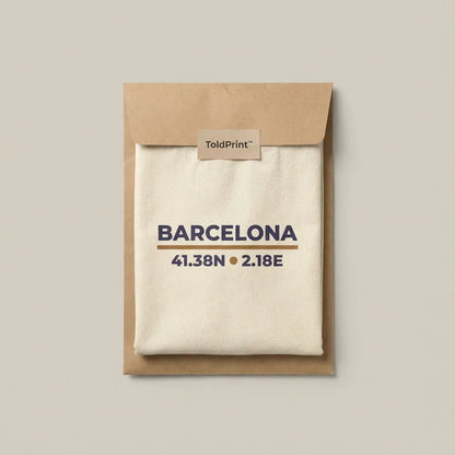 Barcelona Coordinates Tote Bag