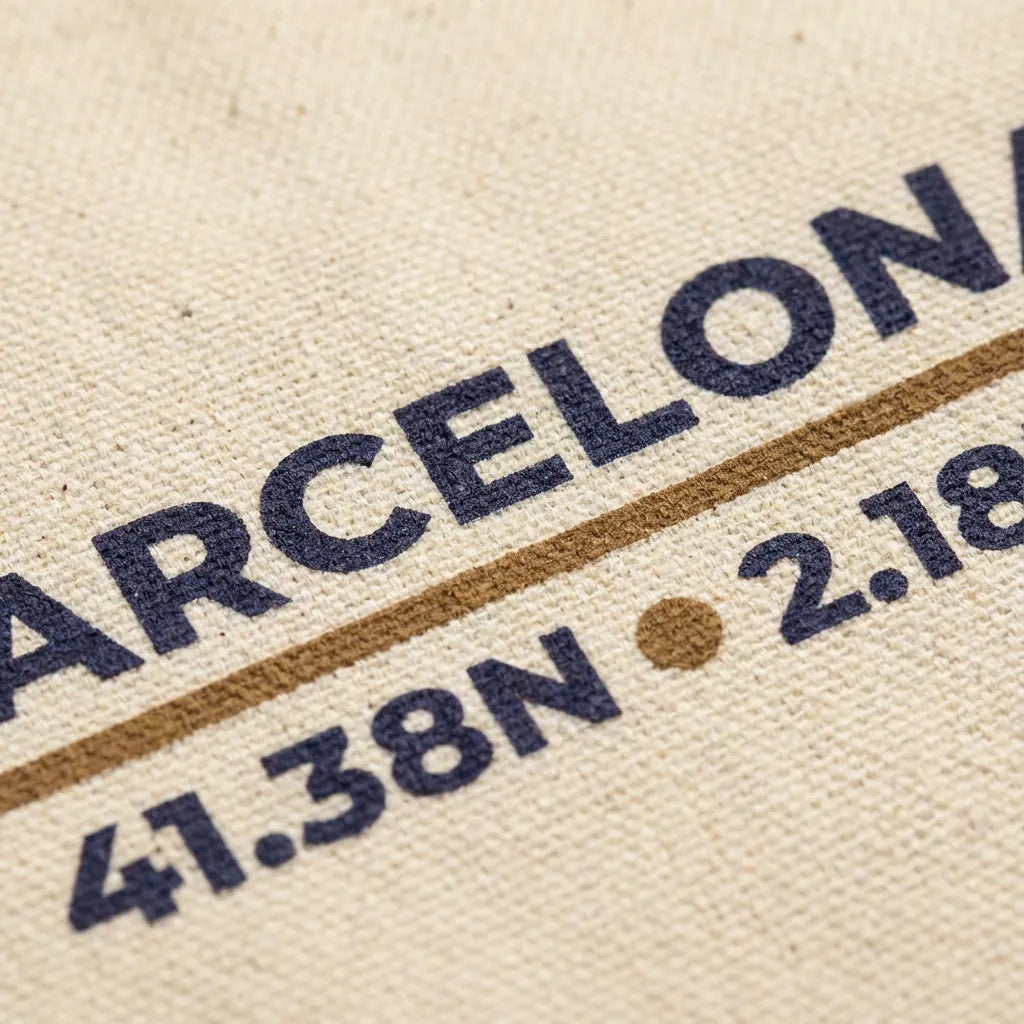 Barcelona Coordinates Tote Bag