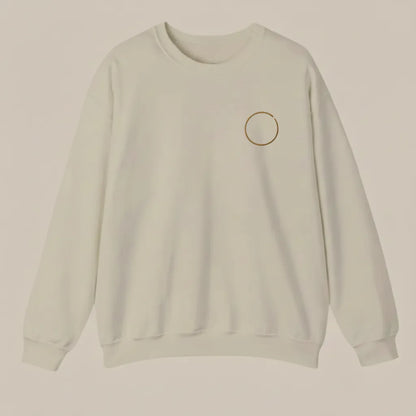 Abstract Circle Embroidered Sweatshirt