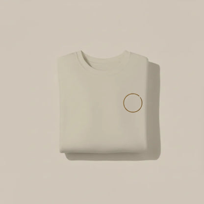 Abstract Circle Embroidered Sweatshirt