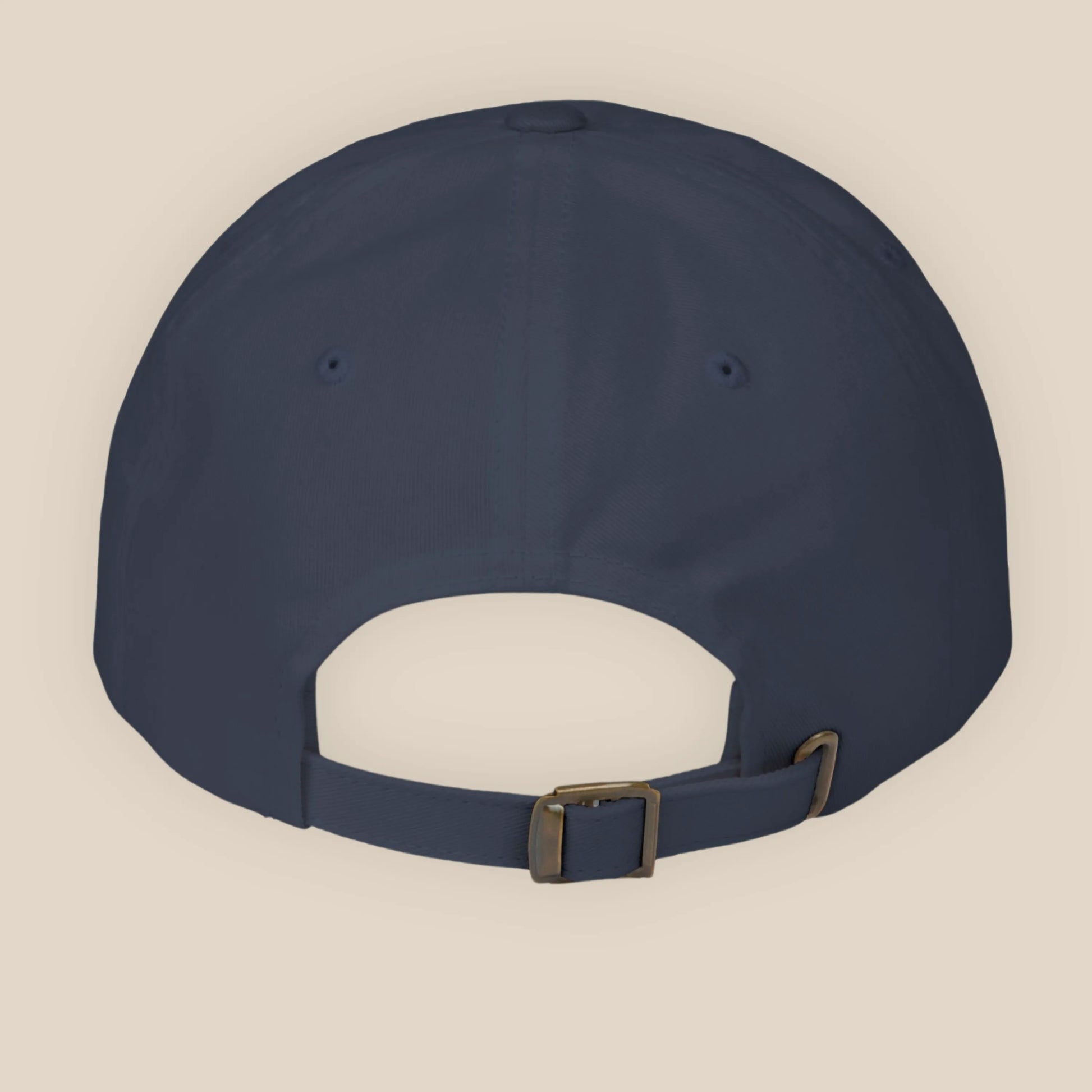 Back view of Rome coordinates dad cap with adjustable strap