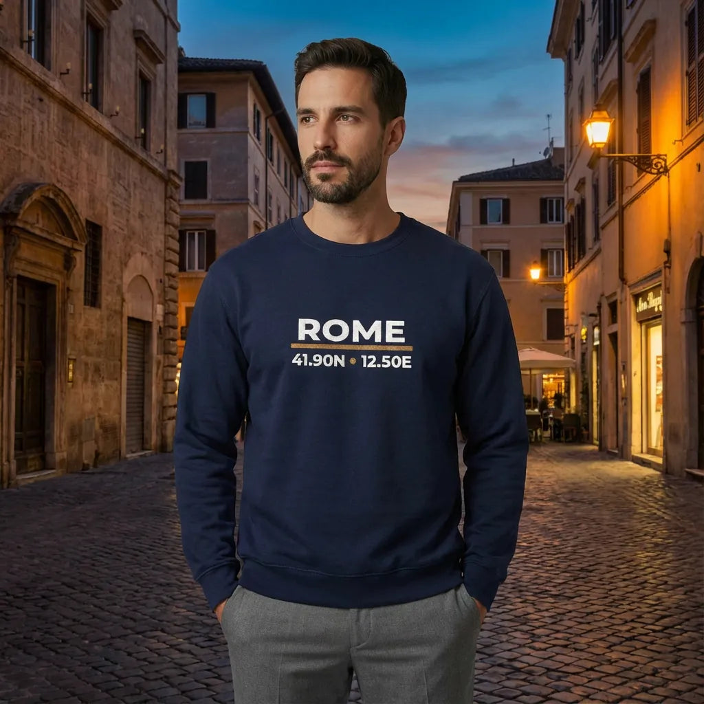 Rome Coordinates Night Sweatshirt