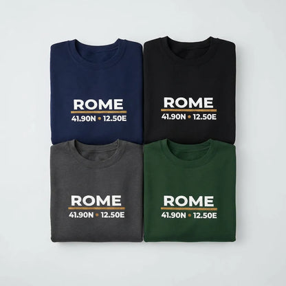 Rome Coordinates Night Sweatshirt