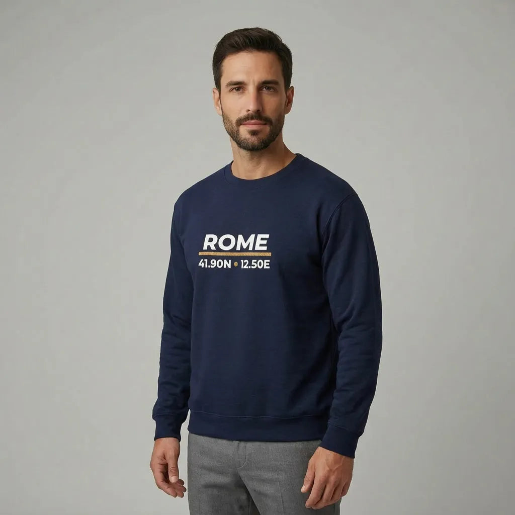 Rome Coordinates Night Sweatshirt