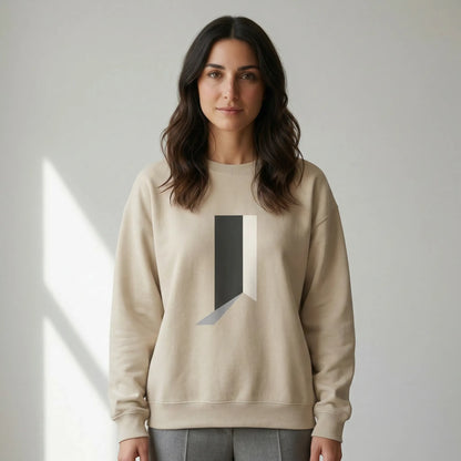 Minimal Threshold Embroidered Sweatshirt