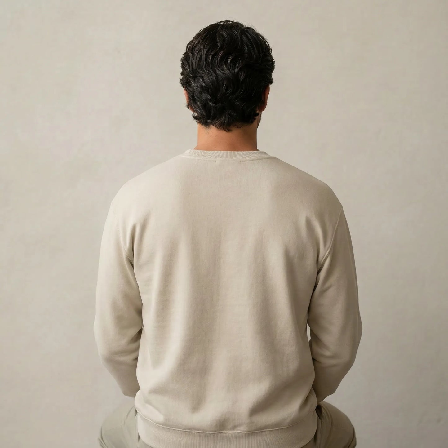 Minimal Threshold Embroidered Sweatshirt
