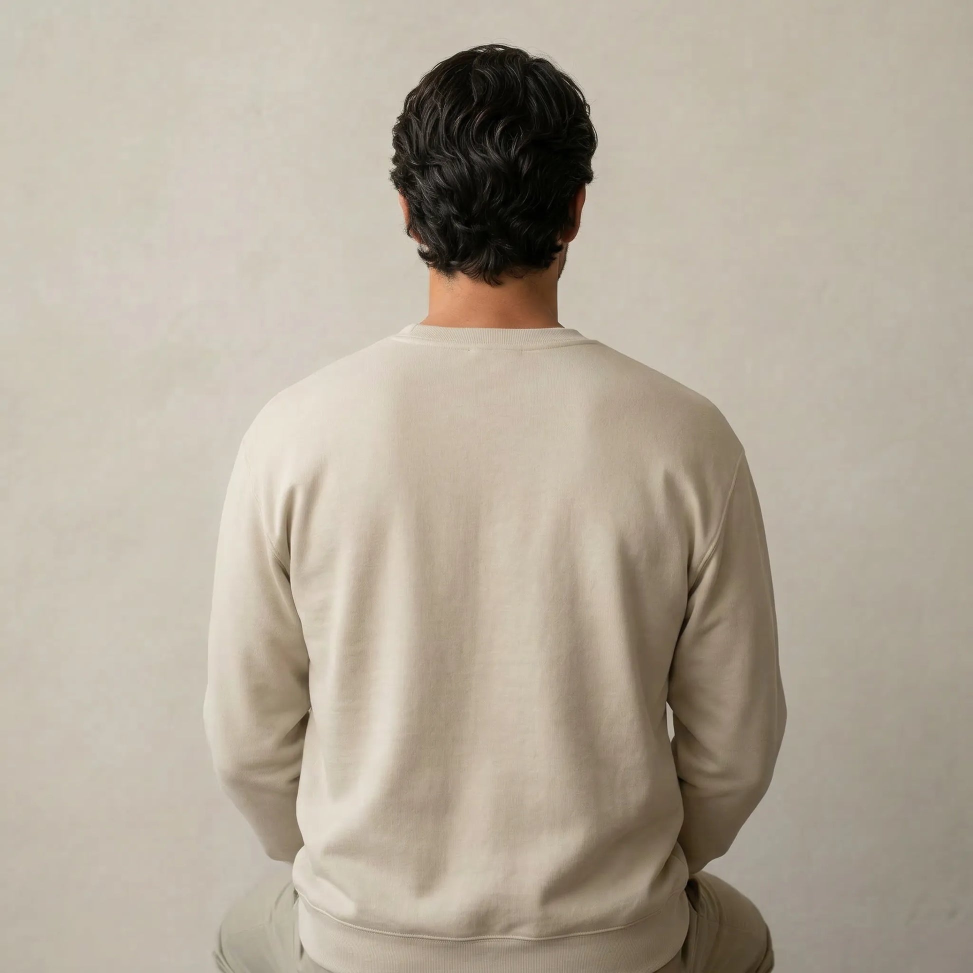 Minimal Threshold Embroidered Sweatshirt