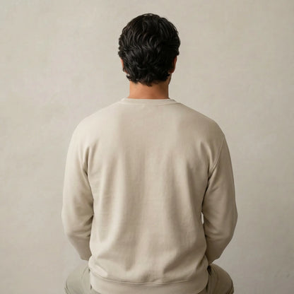 Minimal Threshold Embroidered Sweatshirt