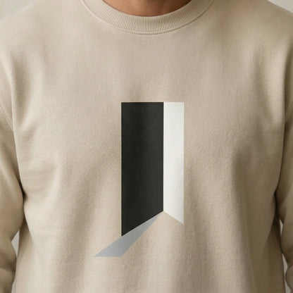 Minimal Threshold Embroidered Sweatshirt