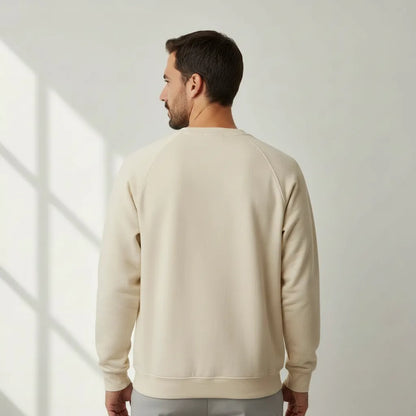 Back view of Unity in Action unisex embroidered hoodie showing relaxed fit and hood shape